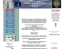 Tablet Screenshot of irvingtonpolice.com